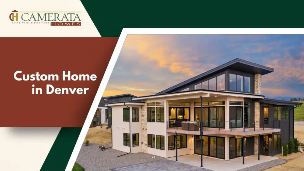 Modern custom home with mountain views in Denver Colorado